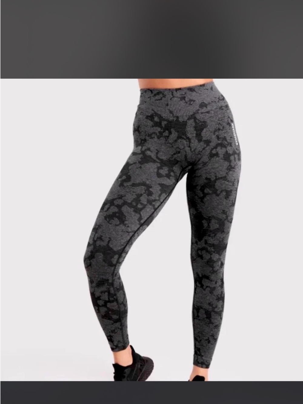 Gymshark Grey Camo High-Waist Leggings